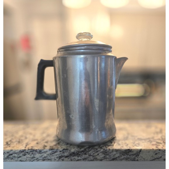 Vtg Maid‎ of Honor Medium Weight Aluminum Sears 12 Cup Percolator Coffee Pot